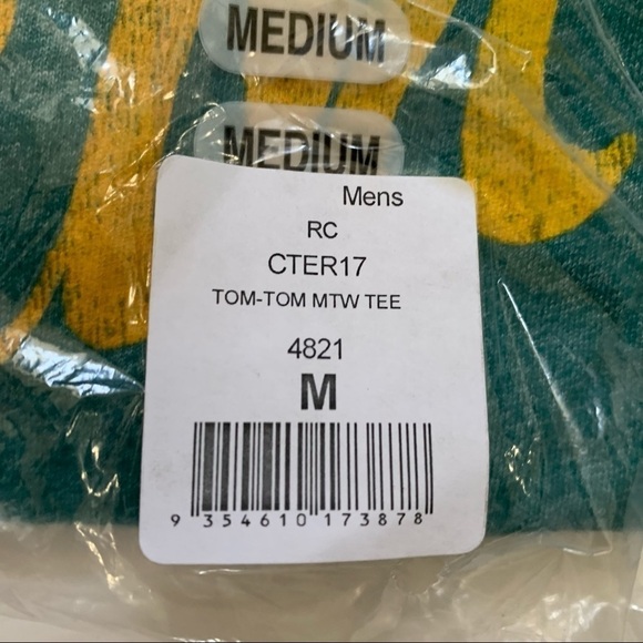 RIP CURL NWT MEN'S TOM-TOM MOCKTWIST Tee Size Medium - Picture 4 of 6